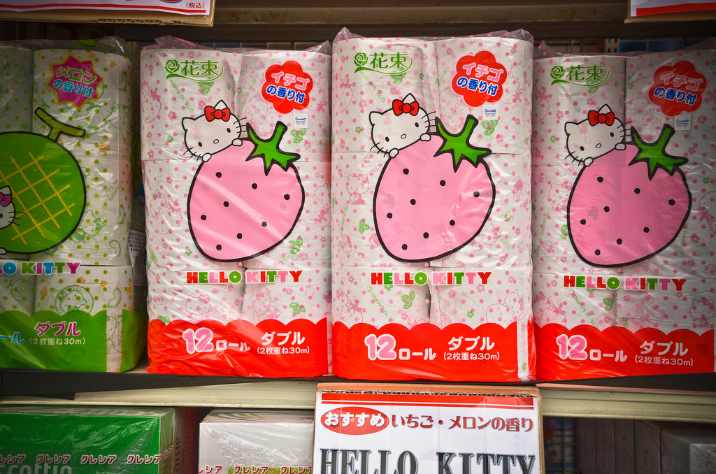 Verrückte Geschenkideen aus Japan | Hello Kitty Toilettenpapier